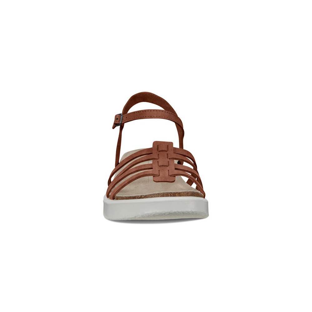 Sandalias Mujer - ECCO Corksphere Strappy - Marrom - XHE026931